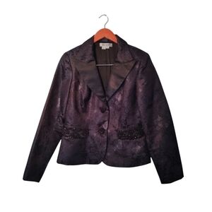 Kat Unger New York Sequined Blazer Jacket Size 12